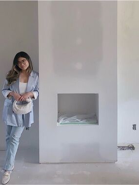 ZARA Light Blue Satin Double-Breasted Blazer Jacket
